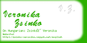 veronika zsinko business card